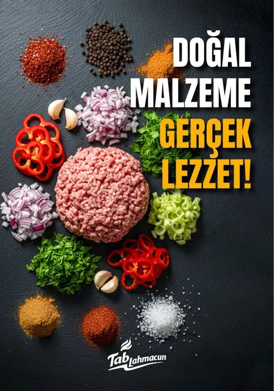 Doğal malzeme, gerçek lezzet afişi